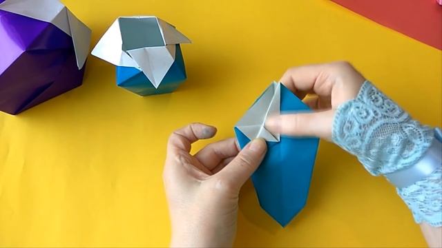 ВАЗА оригами/ как сделать вазу оригами легко и быстро #оригамибум смотреть онлайн