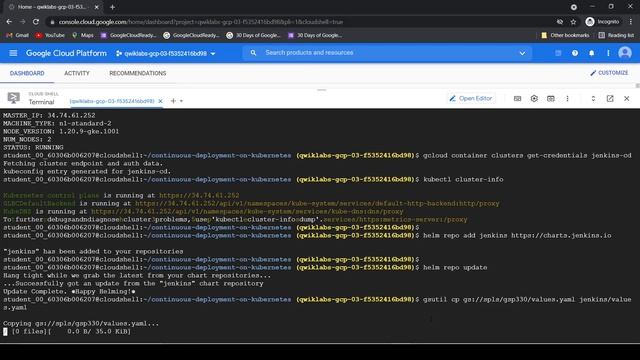 Continuous Delivery with Jenkins in Kubernetes Engine | #30daysofgooglecloud |Track 1 Skill Badge 6 смотреть онлайн