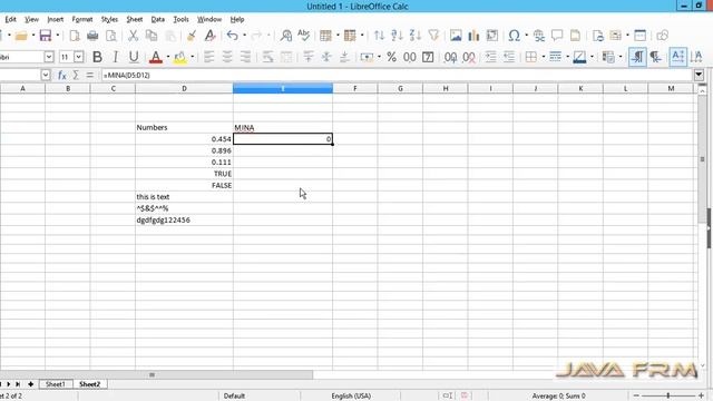 LibreOffice Calc Tutorial - mina Function | LibreOffice 6 Calc смотреть онлайн