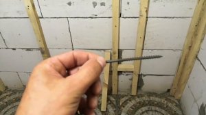 Как и чем я креплю брусок к газосиликатному блоку!