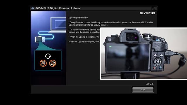 Firmware Update 1.1 for Olympus OM-D E-M10 IV camera on Windows 7 смотреть онлайн