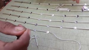 gorgeous beaded border design - hand embroidery - beads work tutorial - Easy Border Design