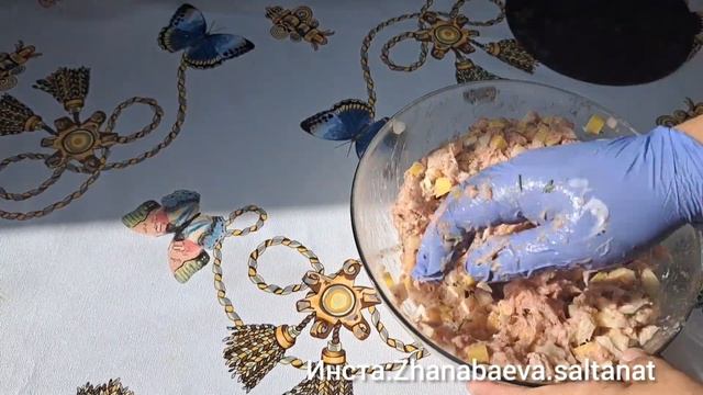 Мясной пирог на кефире.Етті бәліш казакша рецепт ?