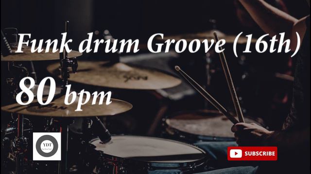 Funk Drum Groove HH 16th - 80 bpm - HQ смотреть онлайн