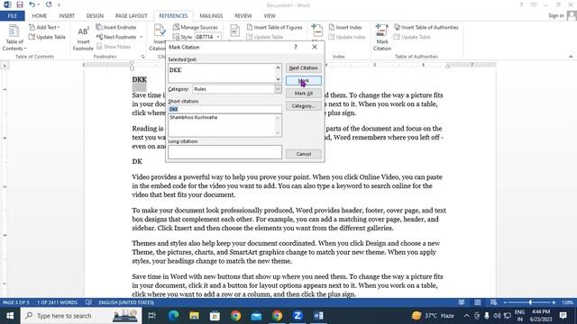 About Reference Tab in MS Word | GIT Education смотреть онлайн