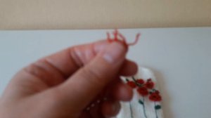 Варежки с маками. Объемная ручная вышивка.