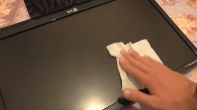 Очистка матрицы LCD монитора,ТВ/Cleaning matrix LCD monitor, TV