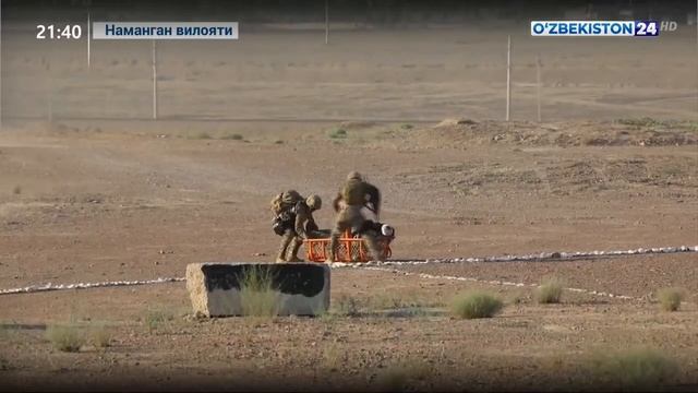 Мудофаа вазирлигида махсус-тактик ўқув машғулотлари бўлиб ўтди смотреть онлайн