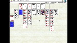 Apple Macintosh Longplay - King of Solitaire - Forty Thieves - Indian