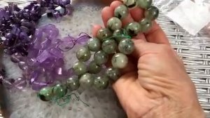 ОГРОМНЫЙ ПРЕНИТ _ очень КРАСИВЫЙ АМЕТИСТ и др. Натуральный камень для украшений