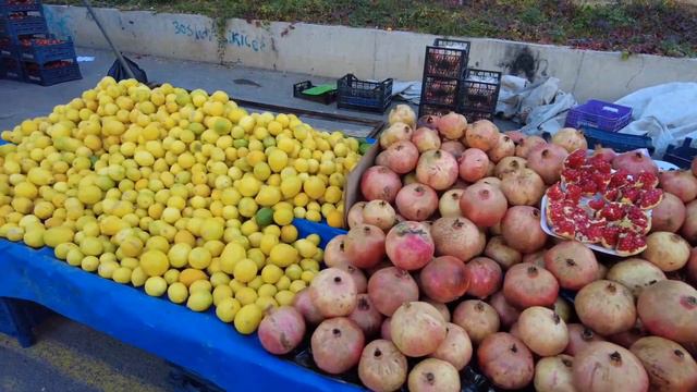 ЦЕЛАЯ ГОРА ПРОДУКТОВ ЗА 10$ | Цены на рынке в Турции | Турция, Мерсин, Ноябрь 2022