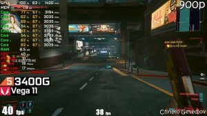Cyberpunk 2077 - Ryzen 3 3200G Vega 8 - Ryzen 5 3400G Vega 11 - Athlon 3000G Vega 3 [Patch 1.6]