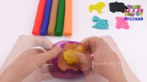 Лепим Фигуры из Пластилина Плей До для детей | Учим цвета с Play Doh | Обучающее видео для малышей