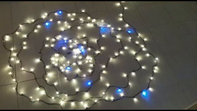 Новогодняя гирлянда светодиодная нить 500 Led (30 метров) белая (теплый/холодный)