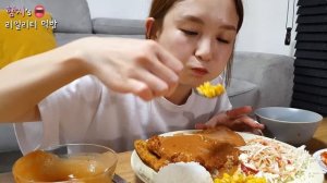 리얼먹방:) 왕 돈까스 만들기 ★ ft. 오이무침ㅣGiant Pork Cutlet ㅣREAL SOUNDㅣASMR MUKBANGㅣEATING SHOWㅣ