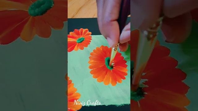 How to paint easy one stroke flowers  ? | #shorts #YouTubeShorts