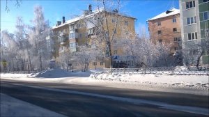 2019-02-11 −25°C Residential area Energetik, Bratsk, Siberia, Russia