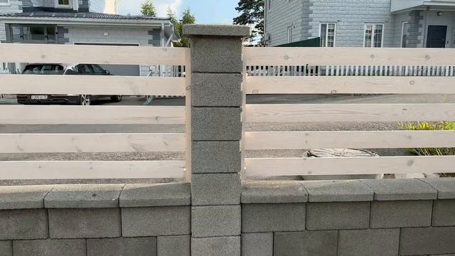 Забор из бетона на участке | Обзор от производителя смотреть онлайн