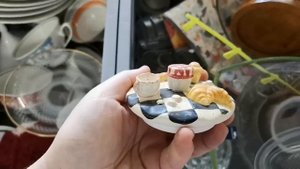 Поход на барахолку с Олей Ретро Германия) Винтажная посуда, фарфор, мебель.