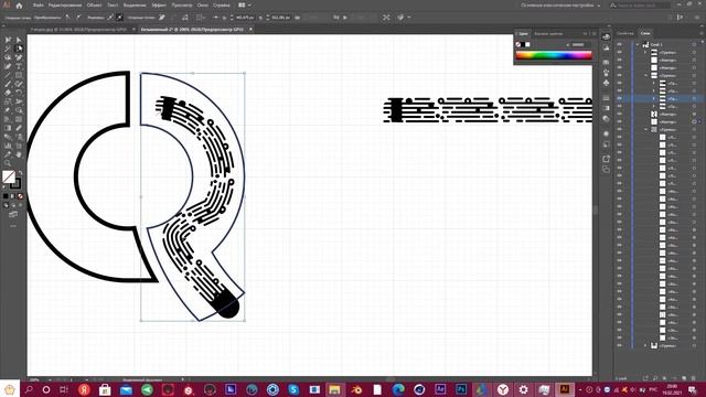 Построение сетки для пропорции LOGO в Adobe Illustrator за 5 мин. смотреть онлайн