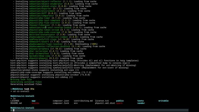 Installing CodeIgniter 4 with Composer