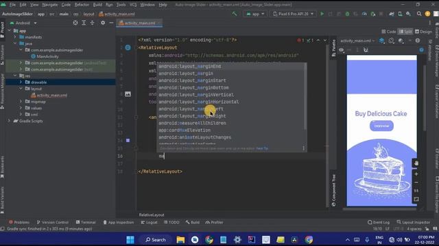 Auto Image Slider in Android Studio using Java смотреть онлайн