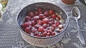 Песочный пирог с клубникой. Мастер класс.