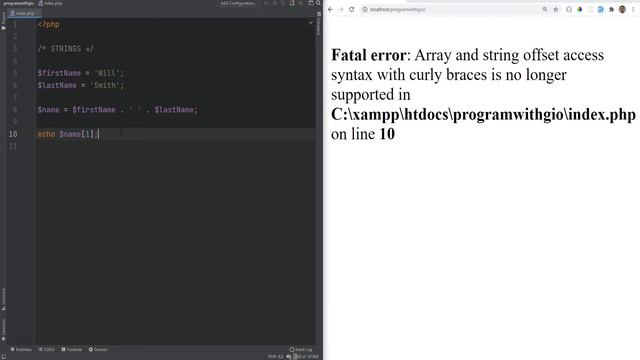 PHP String Data Type - Heredoc & Nowdoc Syntax - Full PHP 8 Tutorial
