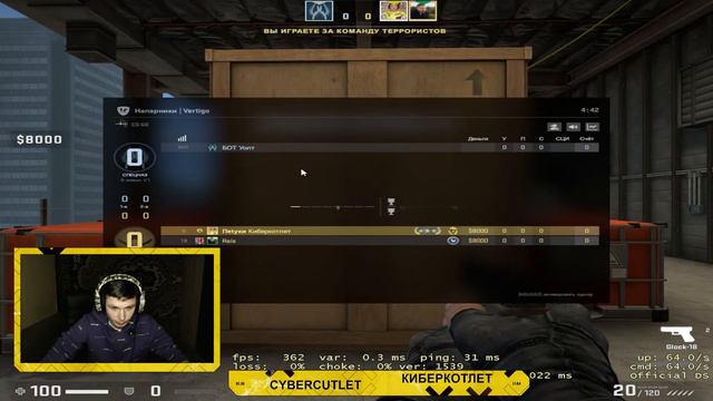 CS GO стрим напарники wingman Vertigo stream ксго #5