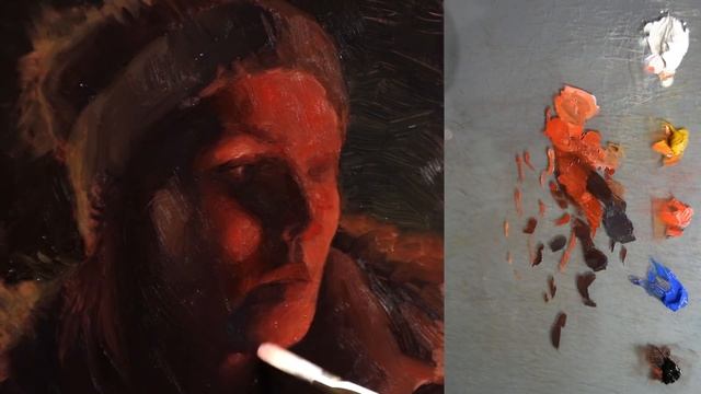 Portrait Painting in Oils ON COPPER! - A Portrait of my Wife смотреть онлайн