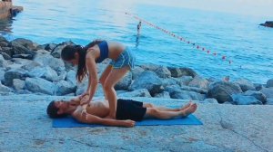 Парная йога, пассивная йога для расслабления