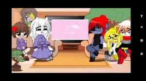 реакция андертейл на санс ау ( эррор и инк ) undertale react to sans aus ( error and ink) 3