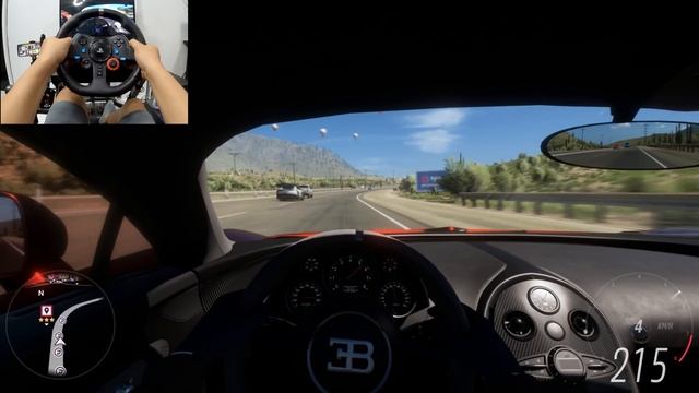 1470HP Bugatti Veyron | Forza Horizon 5 | Logitech g29 gameplay смотреть онлайн