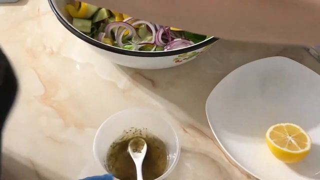 Харетико. Греческий салат. Өте дәмді пайдалы салат. Салат без майонеза. Витаминный салат.