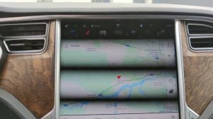 Тесла Модель S 100D на старой, ну очень старой прошивке...