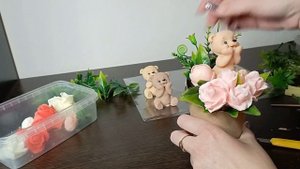 Мыловарение. Бюджетный букет с мишкой. 3 варианта оформления
