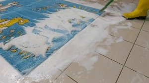 Детский ковер после стирки стал как новый! / Childrens carpet after washing became like new!