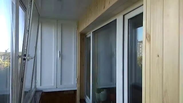 Отделка балкона вагонкой Шкаф на балкон смотреть онлайн