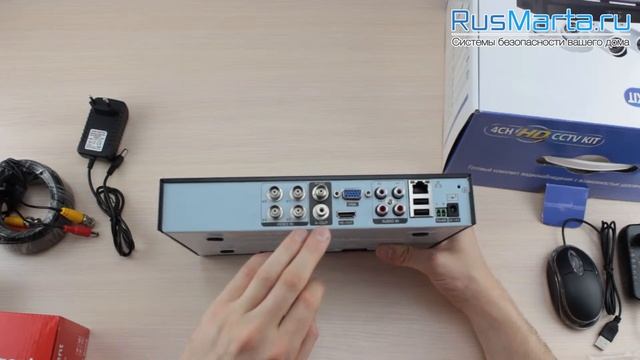 Обзор готовых комплектов AHD видеонаблюдения K04AH;K04AL смотреть онлайн