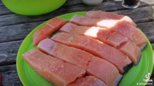 Лосось на мангале. Шашлык из Лосося. #шашлык #лосось #шашлыкизлосося #повкусу#рыбанакостре #готовка