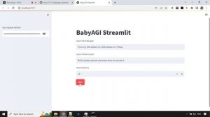 Baby AGI GPT 4  on Streamlit Apps #babyagi #agi #gpt4