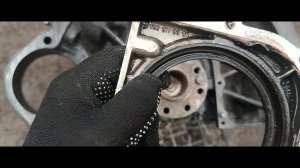 замена коренного сальника м102, м111 #мерседес #190 #124