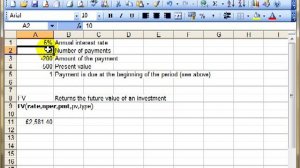 AM4215 Financial Functions FV PV PMT Microsoft Excel 2003 ECDL Advanced ITQ 3