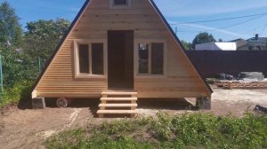 Каркасный дом А-фрейм 6х6