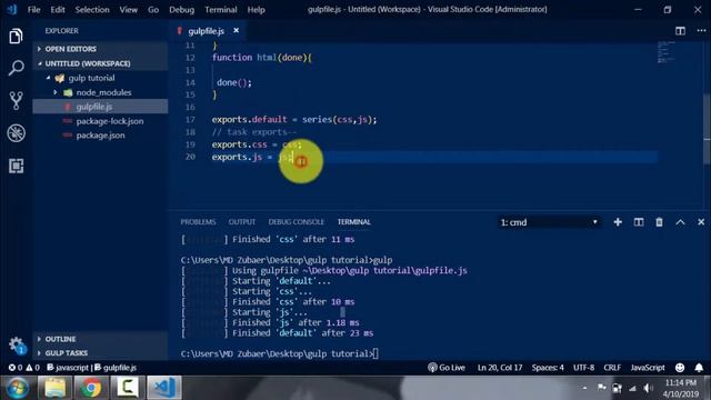 Gulp 4 Bangla tutorial | Gulp 4 Creating Tasks and Async Completion in Bangla tutorial Part-02 смотреть онлайн