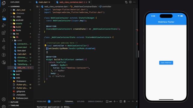 Flutter WebView with Example | Flutter Tutorial for Beginners