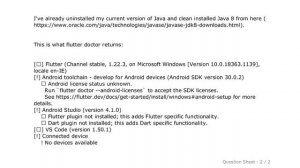 Windows : Flutter Doctor --android-licenses : Exception in thread "main" java.lang.NoClassDefFoundE