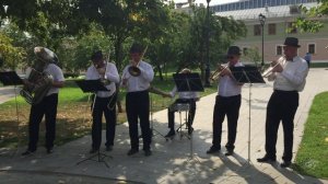 духовой оркестр в парке Мосгордумы