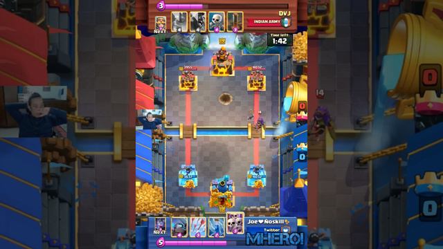Giant Sparky mini pekka Minion Horde Clash Royale JoeÑoskill