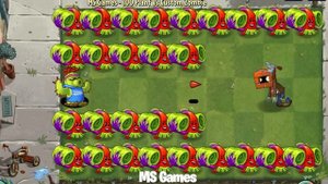 PvZ 2 Challenge - 100 Plant Max Level Vs Custom Brickhead Zombie 80000 HP,Speed x6 - Who will win?